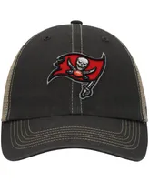 Men's '47 Pewter, Natural Tampa Bay Buccaneers Trawler Trucker Clean Up Snapback Hat