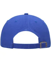 Men's '47 Brand Royal Golden State Warriors Clean Up Wordmark Adjustable Hat