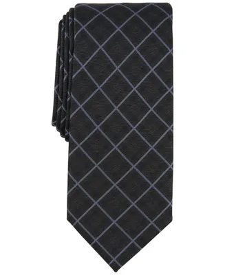 Alfani Men's Mathison Grid Slim Tie