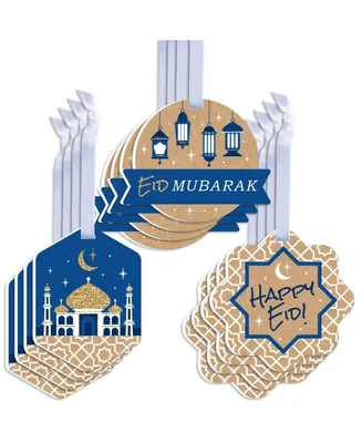 Ramadan - Assorted Hanging Eid Mubarak Favor Tags - Gift Tag Toppers - Set of 12