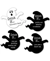 Big Dot of Happiness Drink If Game - Spooky Ghost - Halloween Party Game - 24 Count