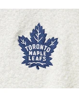 Women's Concepts Sport Cream and Navy Toronto Maple Leafs Granite Sherpa Pullover Sweatshirt