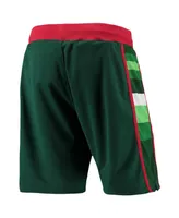 Men's Mitchell & Ness Green Milwaukee Bucks 1983-84 Hardwood Classics Authentic Shorts