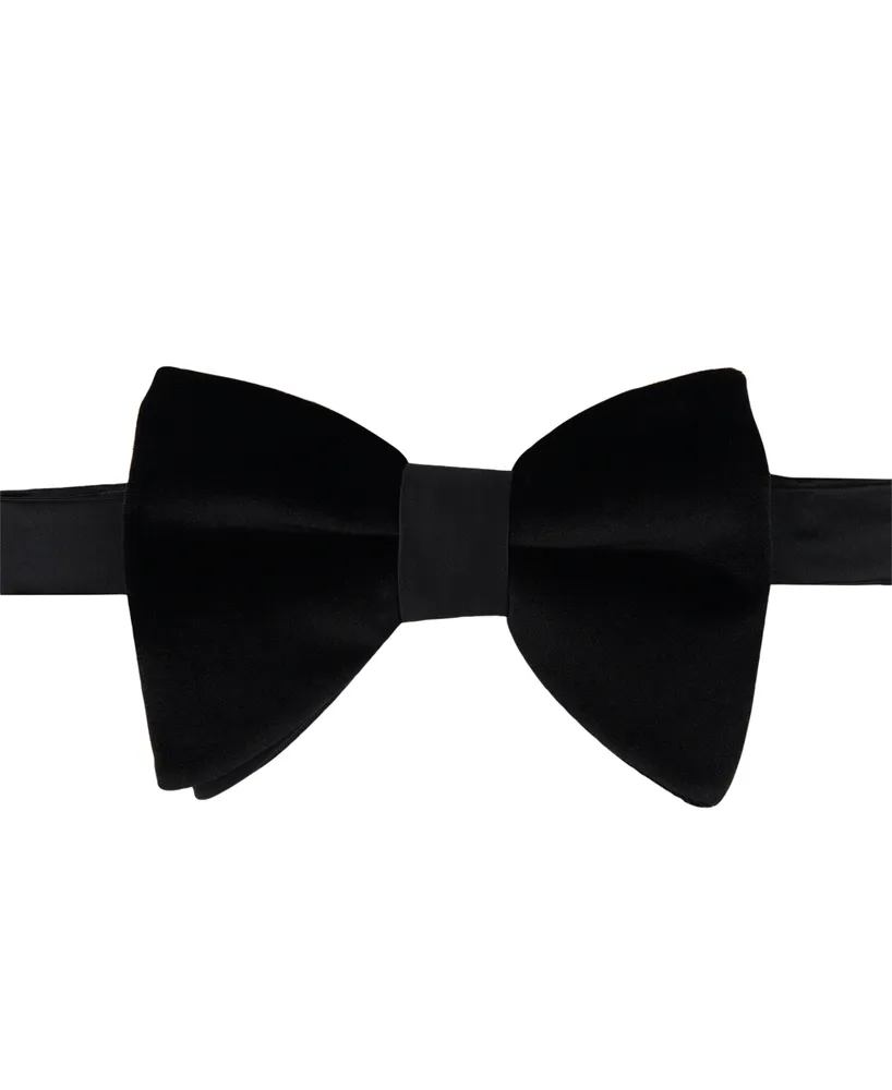 Alfani Men's Oversized Velvet Solid Bow Tie, Created for Macy's