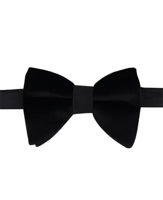 Alfani Men's Oversized Velvet Solid Bow Tie, Created for Macy's