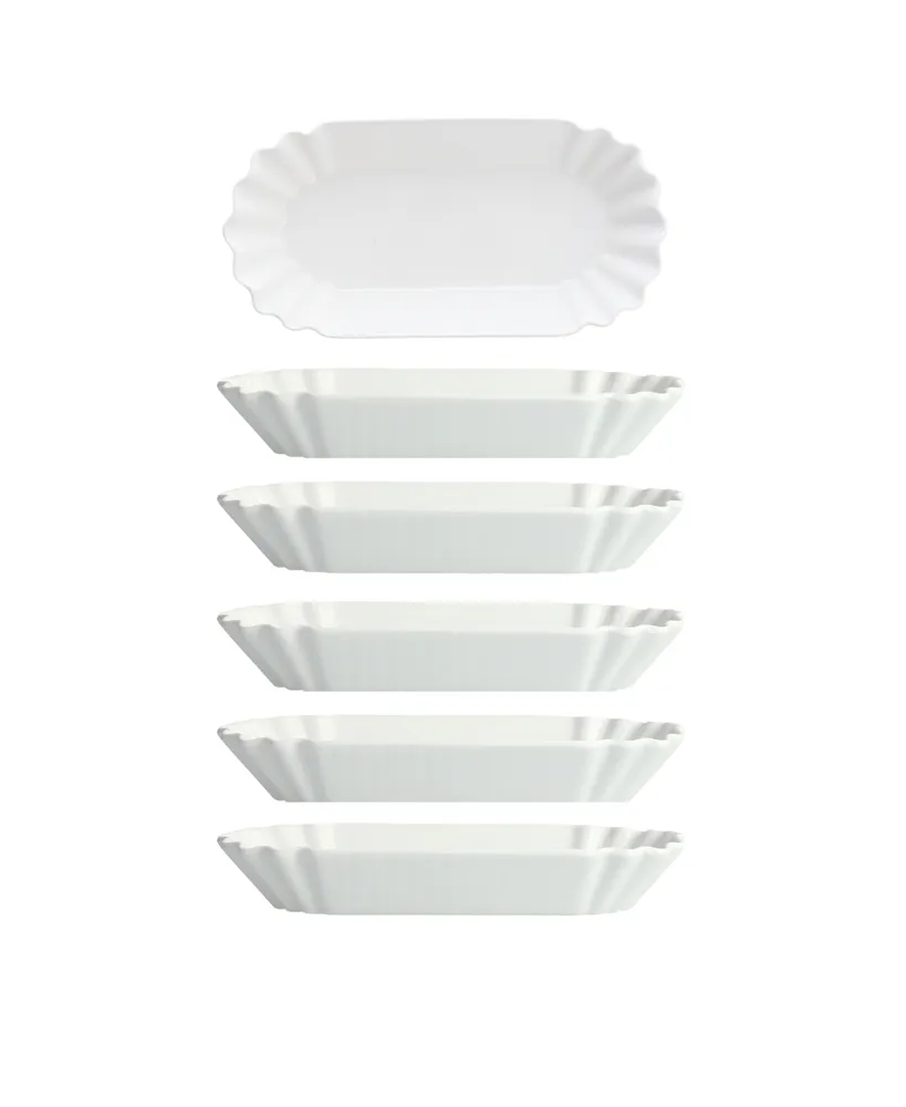 Fortessa Melamine Street Eats Hot Dog Plates, Set of 6