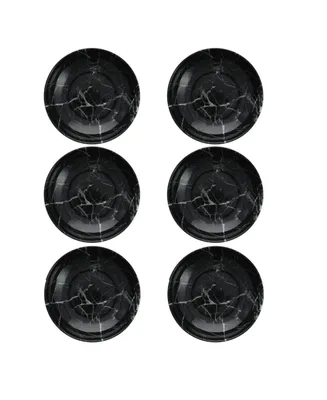 Fortessa Melamine Palace Onyx Coupe Round Bowls, Set of 6