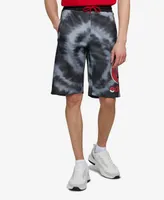 Ecko Unltd Men's Big and Tall Star Burst Fleece Drawstring Shorts