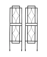 Sunnydaze Decor 30 in Steel Wire Contemporary Garden Plant Trellis - Set of 2