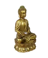 Sunnydaze Decor Relaxed Buddha Outdoor Water Fountain with Led Lights - 36 in