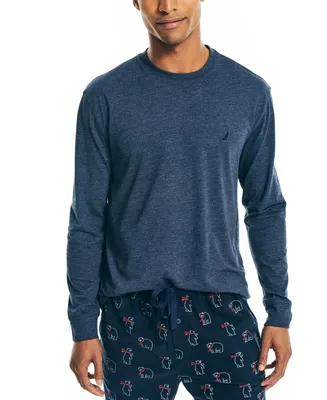 Nautica Men's Relaxed-Fit Long-Sleeve Pajama T-Shirt