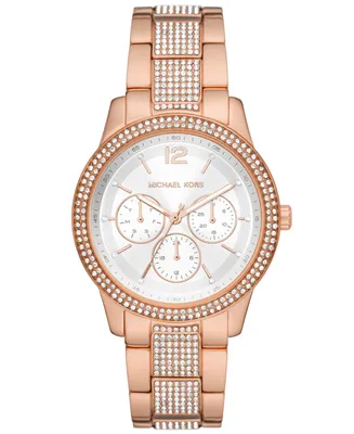 Michael Kors Women's Tibby Multifunction Rose Gold-Tone Stainless Steel Bracelet Strap Watch 40mm