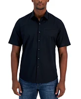 Alfani Men's Modern Classic-Fit Stretch Solid Button-Down Shirt, Created for Macy's