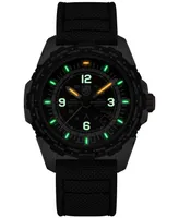 Luminox Men's Swiss Bear Grylls Survival Air Series Gmt Black Cordura Fabric & Rubber Strap Watch 45mm