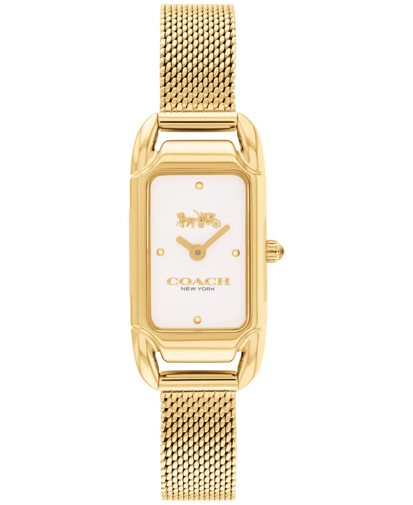 Coach Women's Cadie Stainless Steel Mesh Bracelet Watch, 17.5 x 28.5mm
