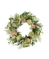 Puleo Hydrangea and Dogwood Floral Spring Wreath