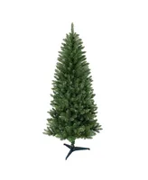 Puleo Carson Pine Artificial Christmas Tree with Stand, 4'