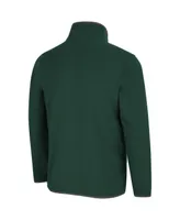 Men's Colosseum Green Colorado State Rams Rebound Snap Pullover Jacket