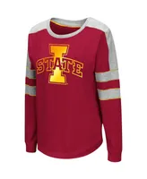 Women's Colosseum Crimson Iowa State Cyclones Trey Dolman Long Sleeve T-shirt