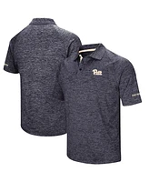 Men's Colosseum Navy Pitt Panthers Down Swing Polo Shirt