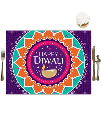 Happy Diwali - Party Table Decorations Festival of Lights Party Placemats 16 Ct