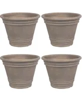 Franklin 20" Outdoor Plant Pot - Uv-Resistant Polyresin Flowerpot for Indoor or Outdoor Use