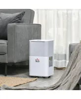 Homcom 4 Pt. Portable Electric Dehumidifier 1500 Sq. Ft., White, 25pt/D