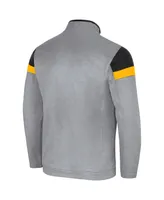 Men's Colosseum Gray Appalachian State Mountaineers Bingo Quarter-Zip Jacket