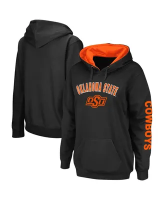 Women's Colosseum Black Oklahoma State Cowboys Loud and Proud Pullover Hoodie