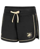 Women's Colosseum Black Army Black Knights Lil Sebastian Tri-Blend Shorts