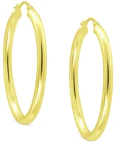 Giani Bernini Polished Oval Medium Hoop Earrings, 25mm, Created for Macy's