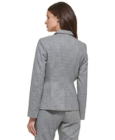 Tommy Hilfiger Women's Glen Plaid Single-Button Blazer