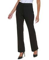 Tommy Hilfiger Women's Striped Sutton Straight-Leg Trousers