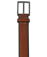 Duchamp London Men's Split Leather Non-Reversible Dress Casual Belt