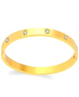 Accessory Concierge Women's Solitaire Bangle Bracelet - Gold