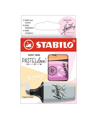Stabilo Boss Mini Pastellove Highlighter 3 Piece Color Set