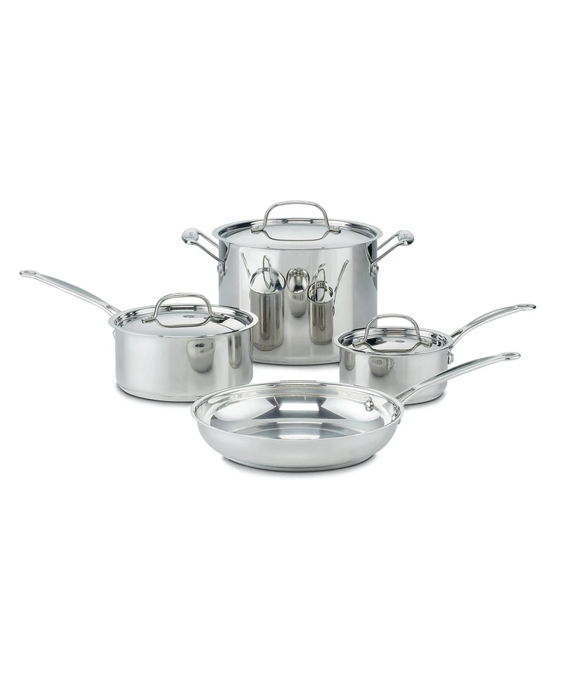 Cuisinart Chef's Classic Stainless Steel 7 Piece Cookware Set