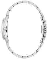 Bulova Women's Classic Diamond (1/10 ct. t.w.) Stainless Steel Bracelet Watch 30mm, A Macy's Exclusive - Silver