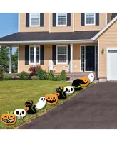 Big Dot of Happiness Jack-o'-Lantern Halloween - Lawn Decor - Outdoor Party Yard Decor - 10 Pc