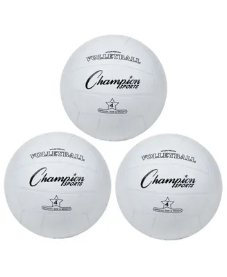 Champion Sports Rubber Volleyball, Set of 3