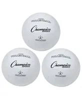 Champion Sports Rubber Volleyball, Set of 3