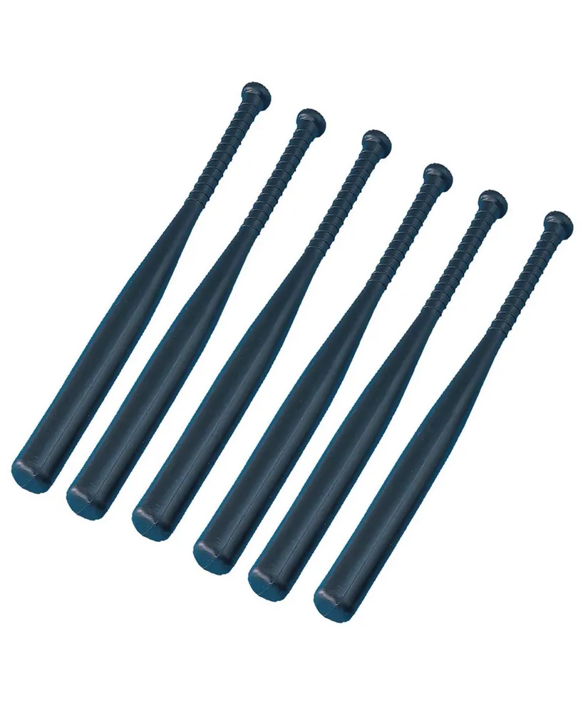 Champion Sports Solid Lightweight Plastic Bat, Set of 6