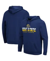 Men's Colosseum Navy Kent State Golden Flashes Lantern Pullover Hoodie