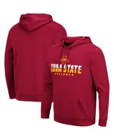 Men's Colosseum Cardinal Iowa State Cyclones Lantern Pullover Hoodie