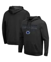 Men's Colosseum Black Penn State Nittany Lions Blackout 3.0 Pullover Hoodie