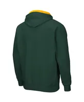 Men's Colosseum Green Baylor Bears Arch and Logo 3.0 Full-Zip Hoodie