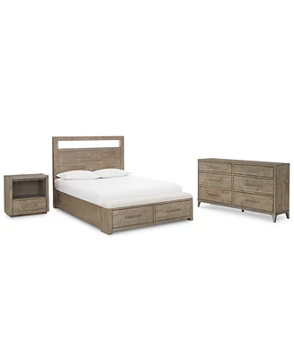 Intrigue Bedroom 3-Pc. Set (Queen Storage Bed, One