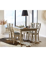 Closeout! Sonora 5-pc. Dining Set (Rectangular Table + 4 X-Back Side Chairs)