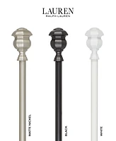 Lauren Ralph Welford 1" Adjustable Window Curtain Rod and Finial Piece Set