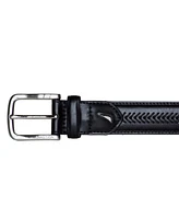 Nautica Men's Leather Belt with Lacing